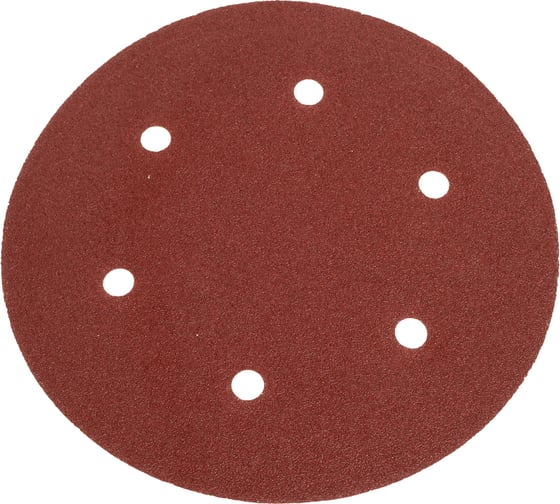 Изображение товара Лист шлифовальный 6 отверстий, 225 мм, Р60, 5 шт к машине шлифовальной для стен и потолков REDVERG 6688558