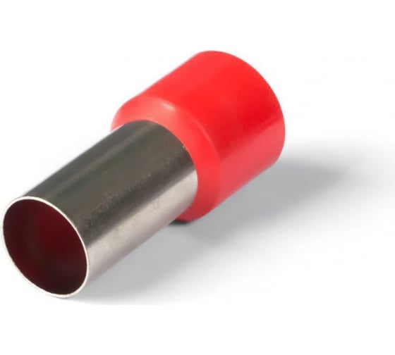Изображение товара Наконечник Промрукав Ншви сечение 10,0 мм², длина 12 мм, красные 100шт. PR08.7571