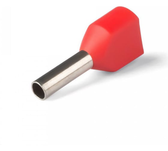 Изображение товара Наконечник Промрукав Ншви(2) сечение 1,0 мм², длина 8 мм, красные 100шт. PR08.10422