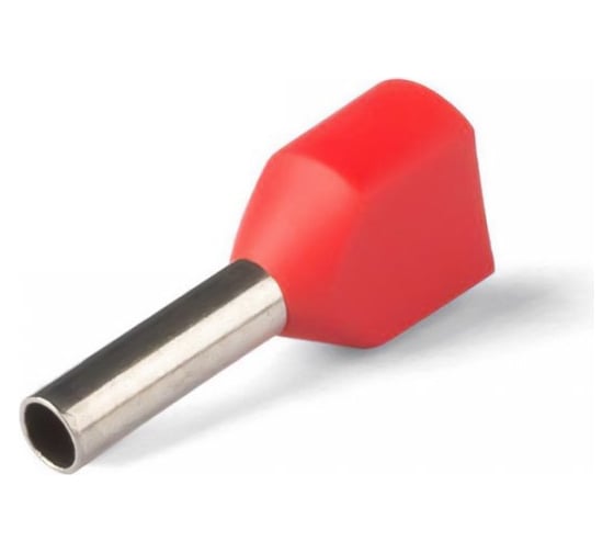 Изображение товара Наконечник Промрукав Ншви(2) сечение 1,0 мм², длина 10 мм, красные 100шт. PR08.10423