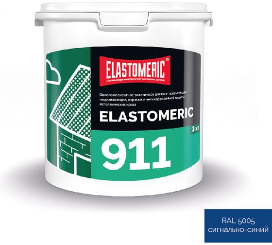 Изображение товара Гидроизоляция герметик Elastomeric Systems 3кг синий elastomeric-911 5005001