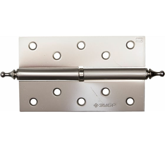 Изображение товара Дверная разъемная петля Зубр Эксперт 1 подшипник цвет матовая никель PN правая с крепежом 125x75x2.5 мм 2 шт. 37605-125-4R