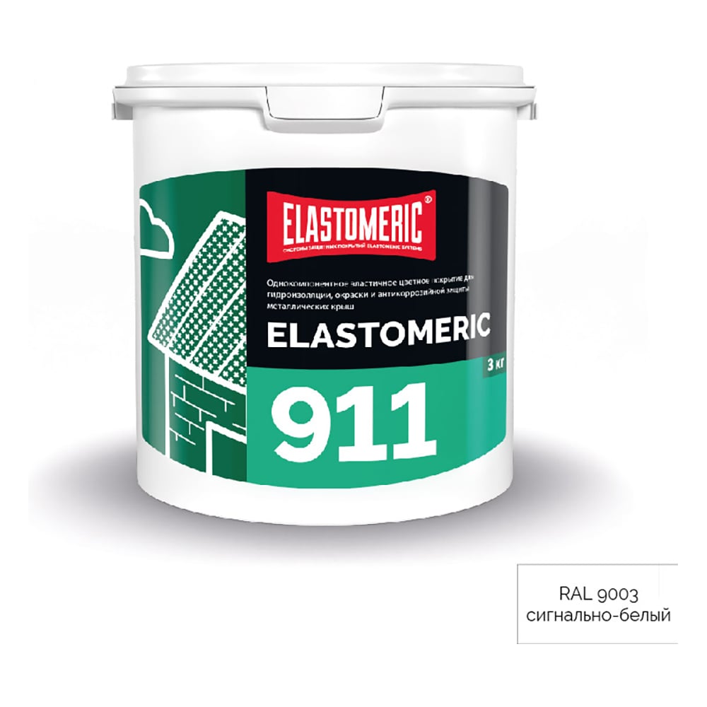 Изображение товара Кровельная мастика Elastomeric Systems акриловая 3 кг для металла и кровли