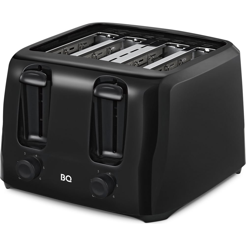 Изображение товара Тостер BQ t4001 черный - мощный 4-слотный автоматический