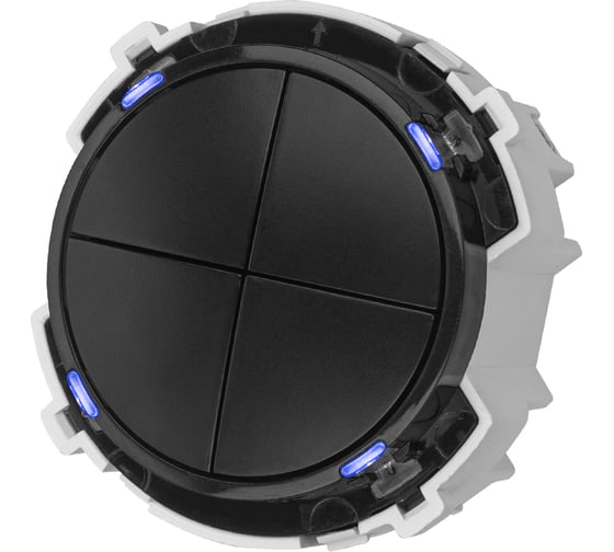 Изображение товара Выключатель TDM ELECTRIC 4-кл. 16а 250в проходной кнопочный механизм агат, "байкал" SQ1819-0229