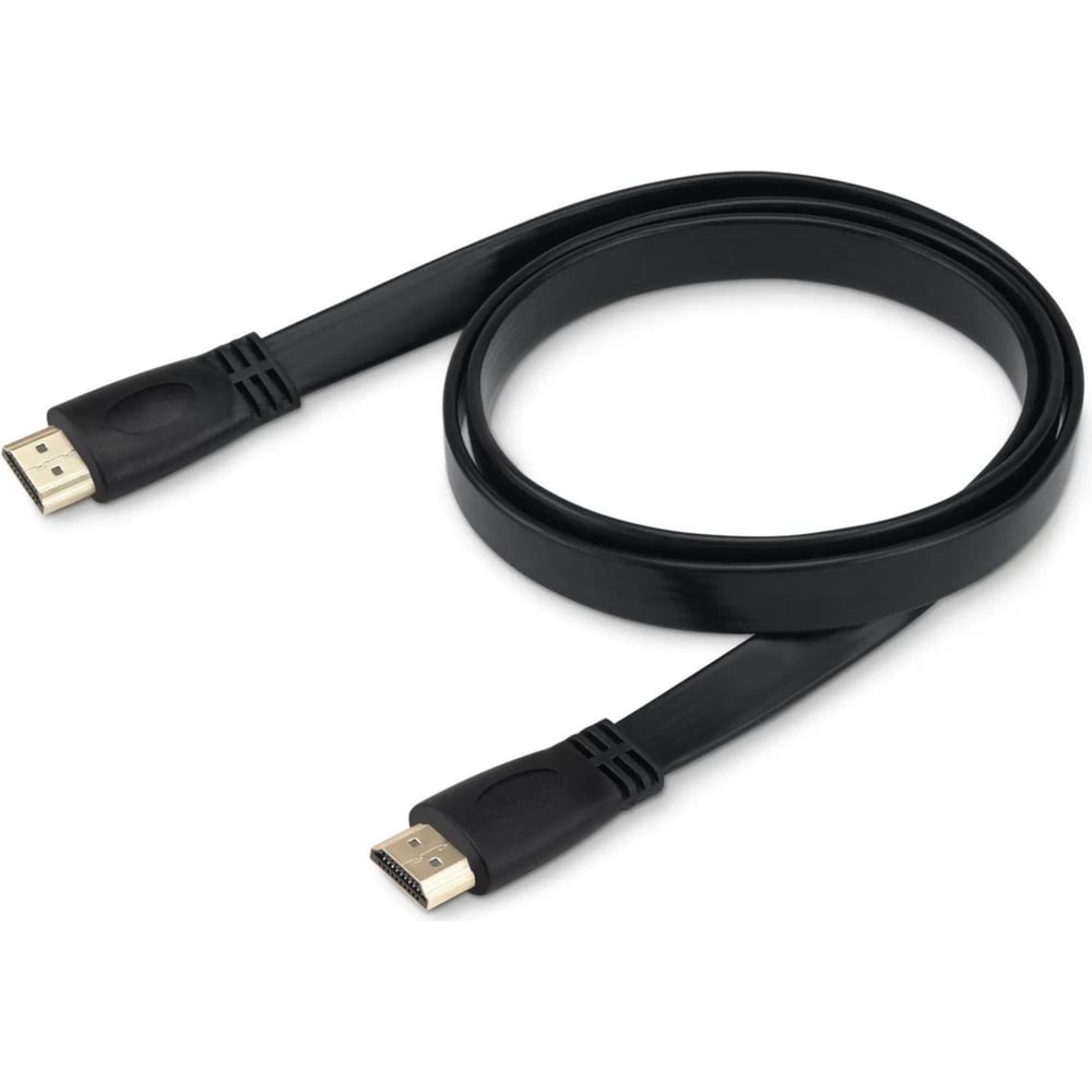 Изображение товара Кабель аудио-видео HDMI 1.4 Flat BURO 1м Черный