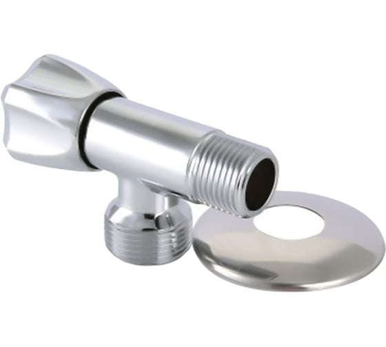 Изображение товара Угловой вентиль Valtec для подключения сантехнических приборов 1/2"х1/2" VT.240.N.04