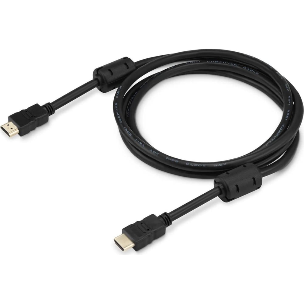 Изображение товара Кабель HDMI 1.4 BURO 1.8м черный ферритовые кольца