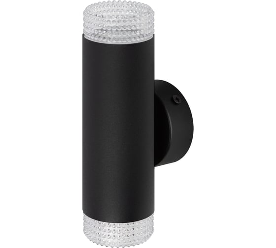 Изображение товара Настенный светильник ЭРА wl50 bk/tr 2gu10 2х12 Вт, ip20 черный, прозрачный Б0061194