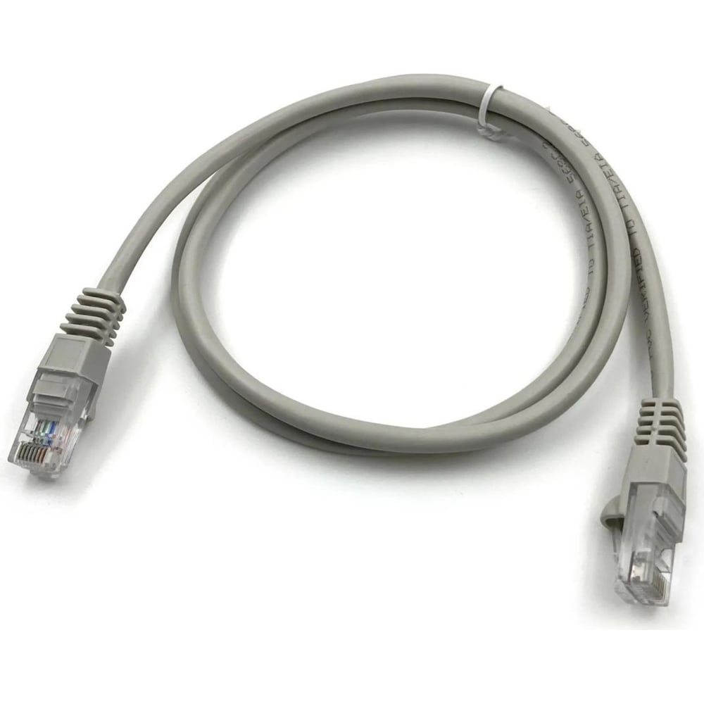 Изображение товара Патч-корд BURO UTP 1 метр, RJ-45, серый, кат5E, CCA, molded
