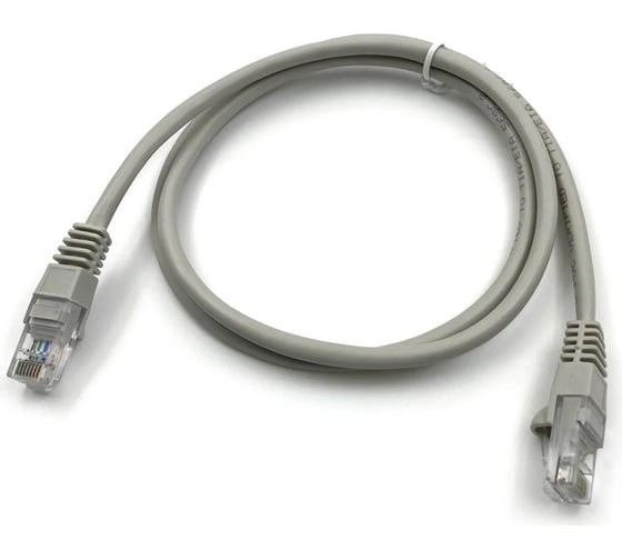 Изображение товара Патч-корд BURO UTP, 4 пары, cat5E, CCA, molded, 1м, серый, RJ-45 (m)-RJ-45 (m) 1427784
