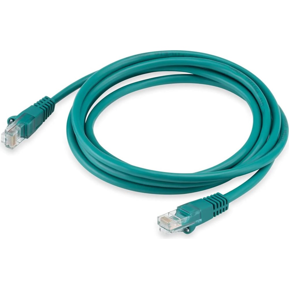 Изображение товара Patch-kord BURO UTP 2м кат 5e RJ-45 зеленый molded