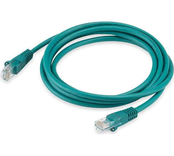 Изображение товара Патч-корд BURO UTP, 4 пары, cat5E, CCA, molded, 2м, зеленый, RJ-45 (m)-RJ-45 (m) 1428222