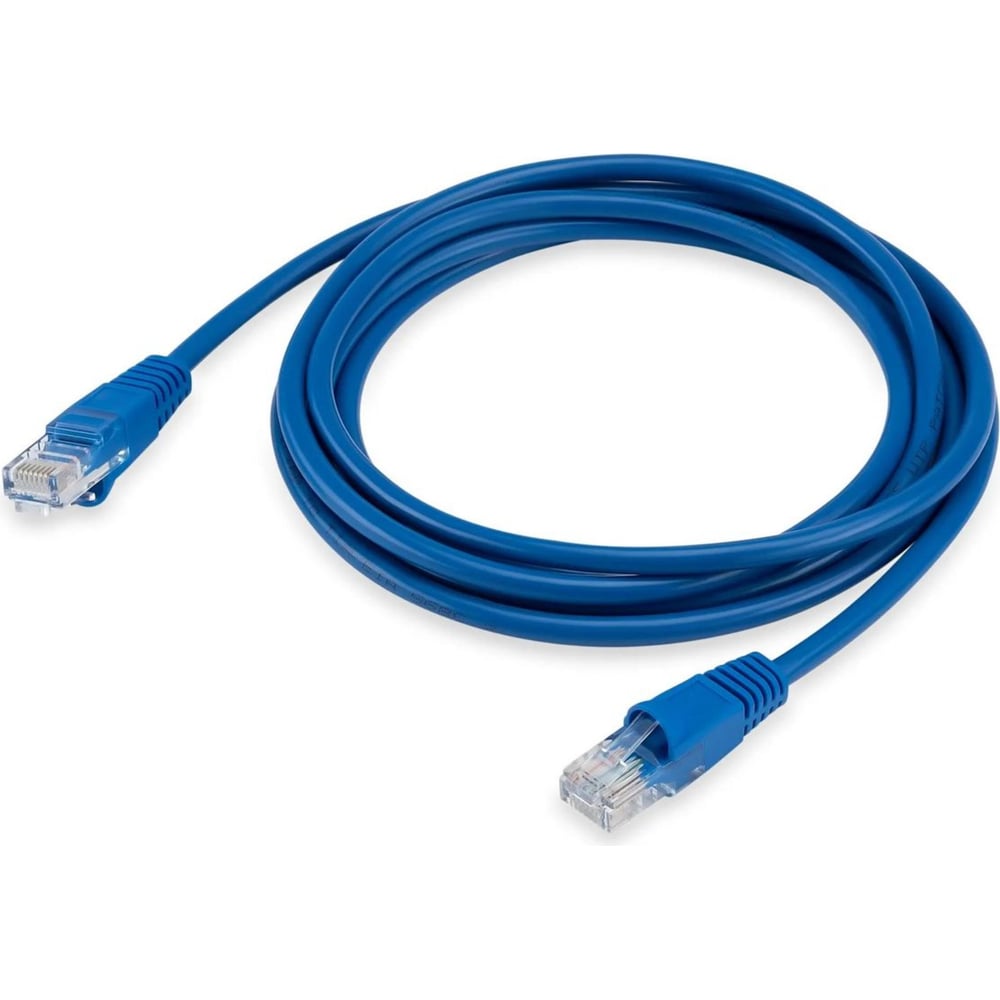 Изображение товара Патч-корд BURO UTP 2м cat5e CCA синий RJ-45 - компьютерный кабель