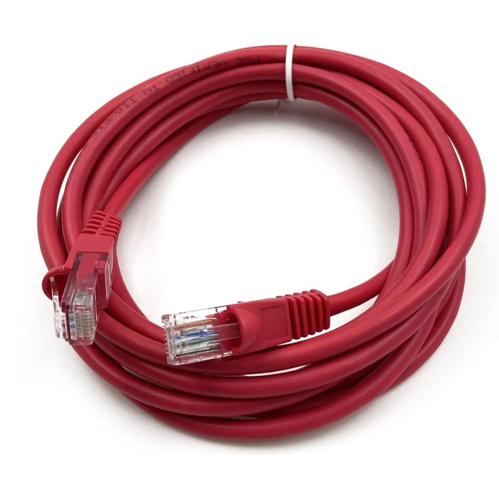 Изображение товара Патч-корд BURO UTP cat5E 3м CCA RJ-45 molded красный