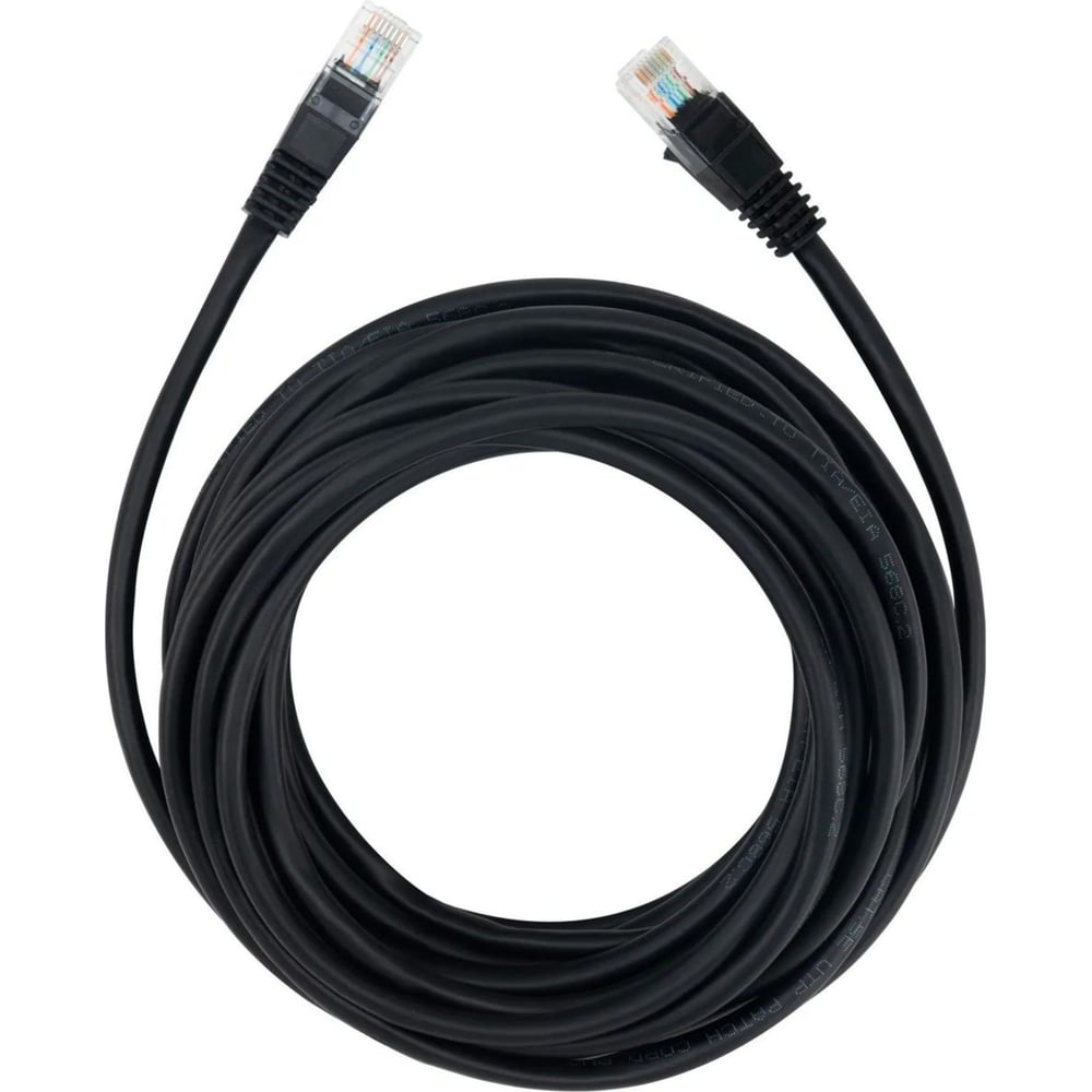Изображение товара Патч-корд BURO UTP 7м cat5e CCA RJ-45 к круглому кабелю черный