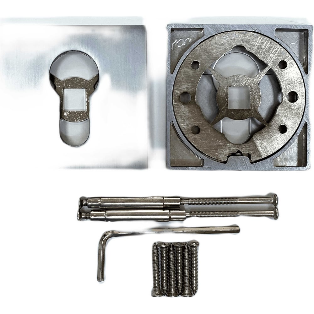 Изображение товара Декоративная накладка под цилиндр VETTORE et 2101 mcp матовый хром 51x51 мм