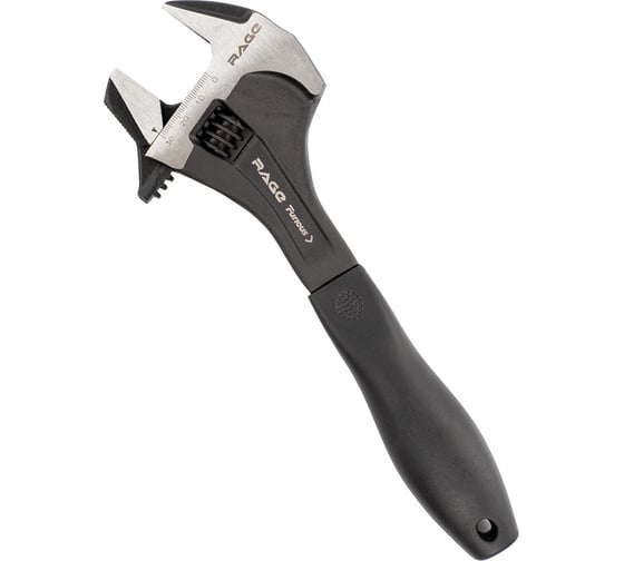 Изображение товара Разводной усиленный сантехнический ключ с переставной губкой RAGE Furious 250 мм 311303