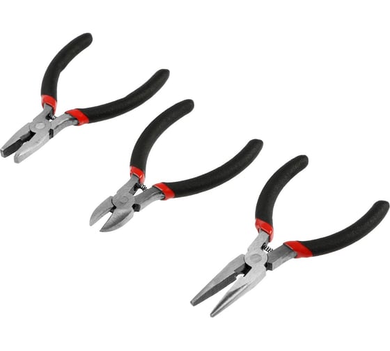 Изображение товара Набор шарнирно-губцевых инструментов мини ЛОМ плоскогубцы, бокорезы, длинногубцы 9656444