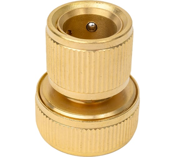 Изображение товара Латунный соединитель быстросъемный Palisad для шланга 3/4" 66260