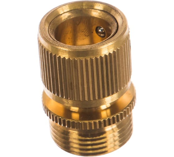 Изображение товара Латунный соединитель быстросъемный внешняя резьба 3/4" посадочный D 3/4" PALISAD 66275