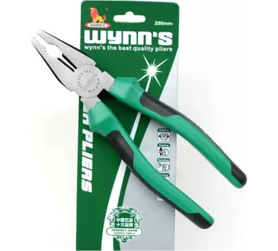 Изображение товара Комбинированные пассатижи WYNNS CrV 200 мм 57 002 320 00000017648