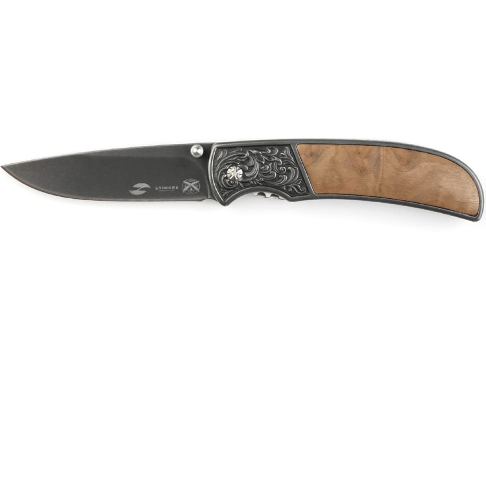 Нож stinger 71 мм, коричневый fk-s055b - фото 1