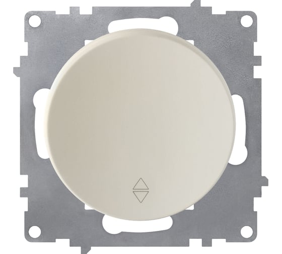 Изображение товара Перекрестный одноклавишный выключатель OneKeyElectro цвет бежевый 1E31451301 2208644