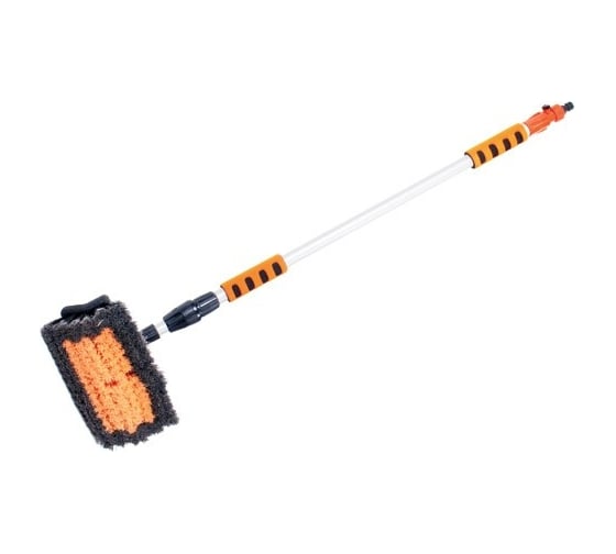 Изображение товара Щетка для мойки телескопическая с клапаном регулировки воды 105-168 см Автостоп AB-1964 677648