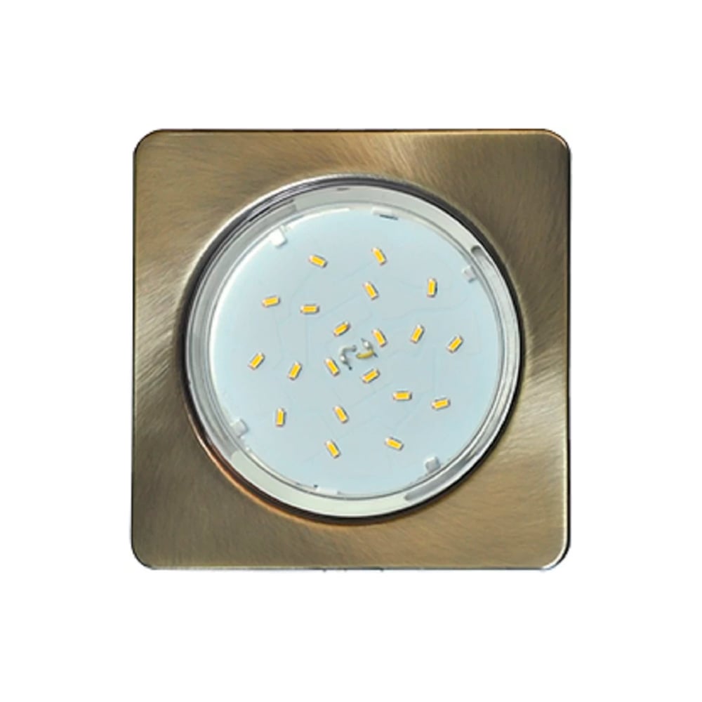 Изображение товара Встраиваемый светильник Ecola Gx53 квадратный черненая бронза 20Вт