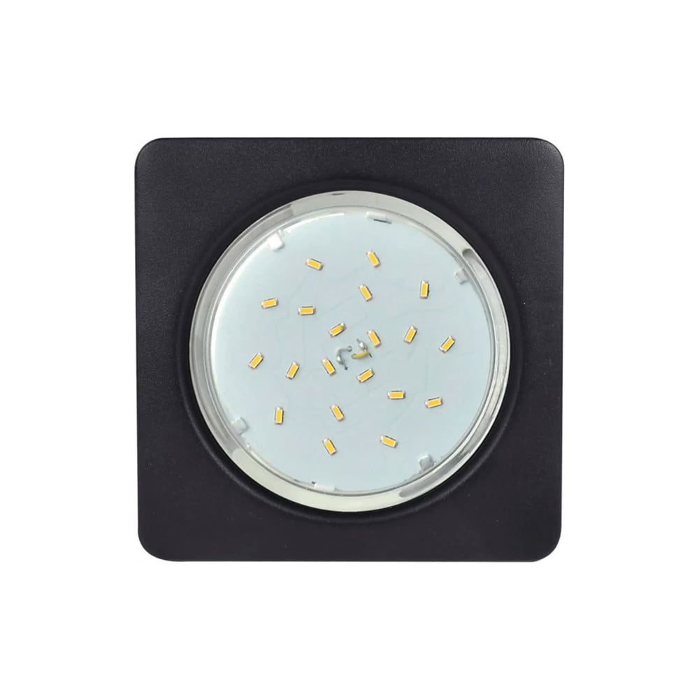 Изображение товара Встраиваемый светильник Ecola Gx53 h4 square open edge квадратный черный матовый