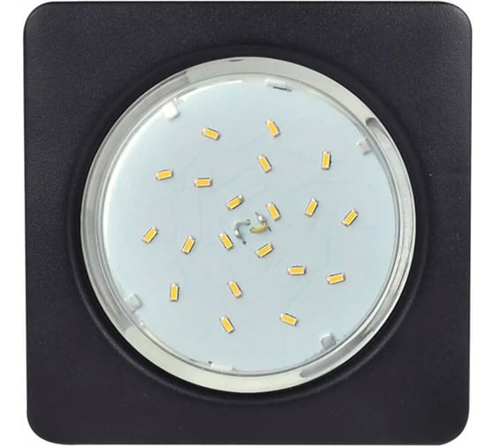 Изображение товара Светильник Ecola Gx53 h4 square open edge квадратный, черный матовый плоский 106x41 (к+) FM53N4ECB