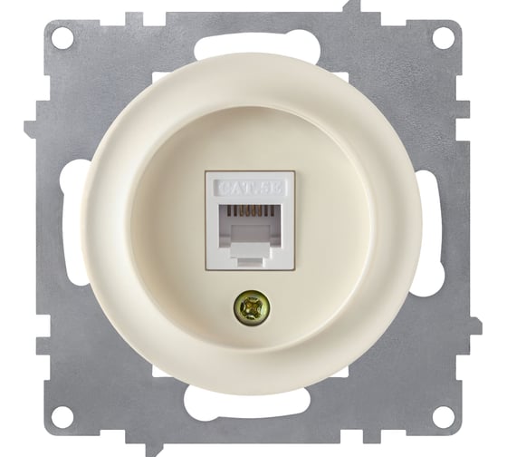 Изображение товара Розетка компьютерная RJ-45 OneKeyElectro, цвет бежевый 1E20701301 2172793