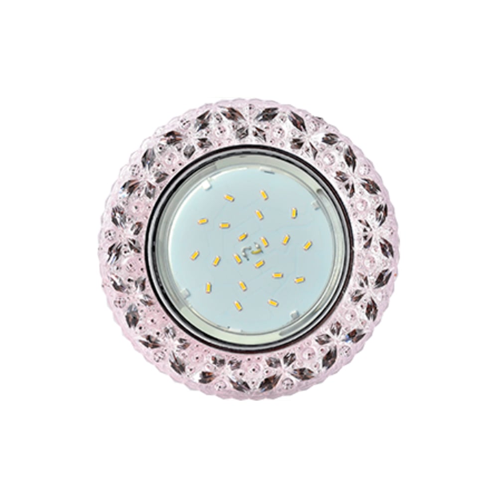 Изображение товара Встраиваемый светильник Ecola Gx53 h4 ld7040 с подсветкой бабочки светло-розовый