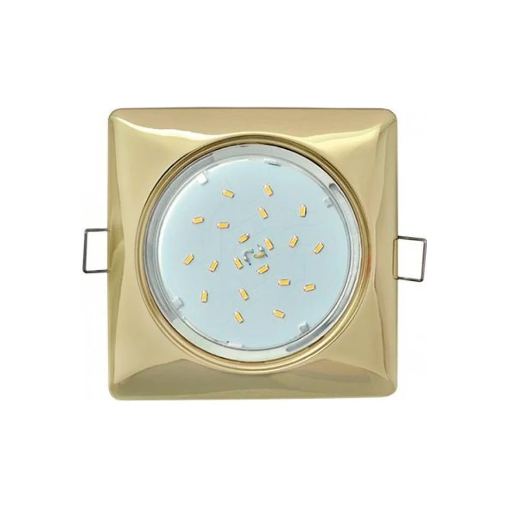 Изображение товара Светильник Ecola Gx53 h4 квадратный, золото, 20Вт