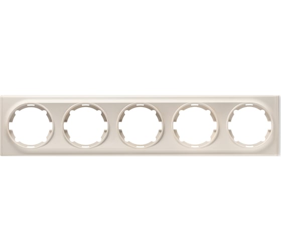 Изображение товара Рамка на 5 приборов OneKeyElectro цвет бежевый 1E52501301 2172809