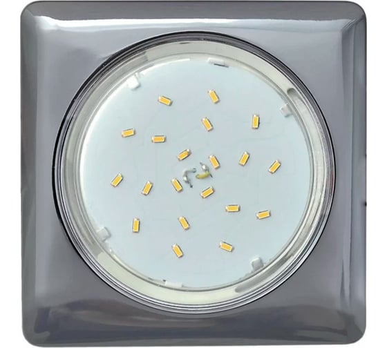 Изображение товара Светильник Ecola Gx53 h4 square квадратный, без рефлектора, черный хром 107x41 (к+) FB53S4ECB