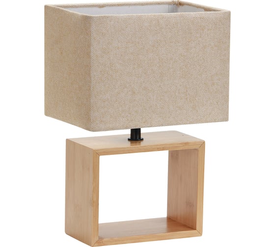 Изображение товара Светильник настольный Uniel декоративный UML-B401 E27 LIGHT GREY/WOOD UL-00010956