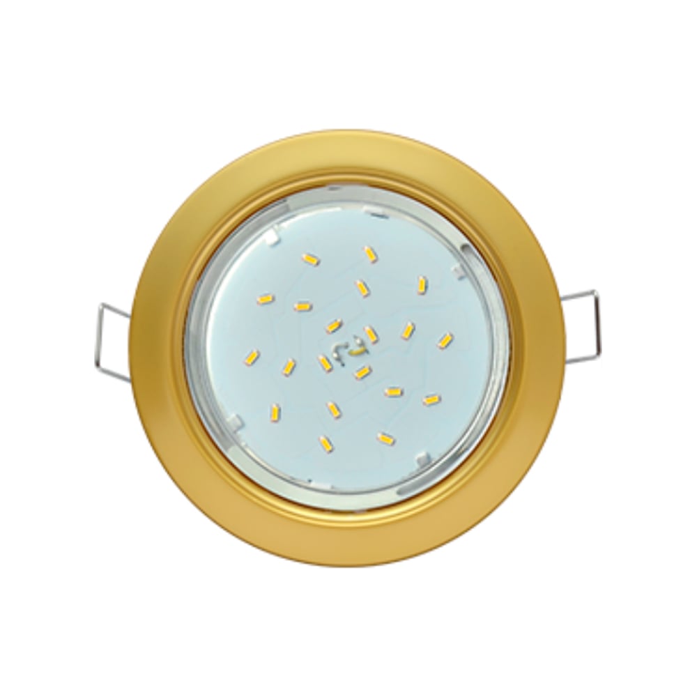 Изображение товара Встраиваемый светильник Ecola Gx53 h4 сатин золото