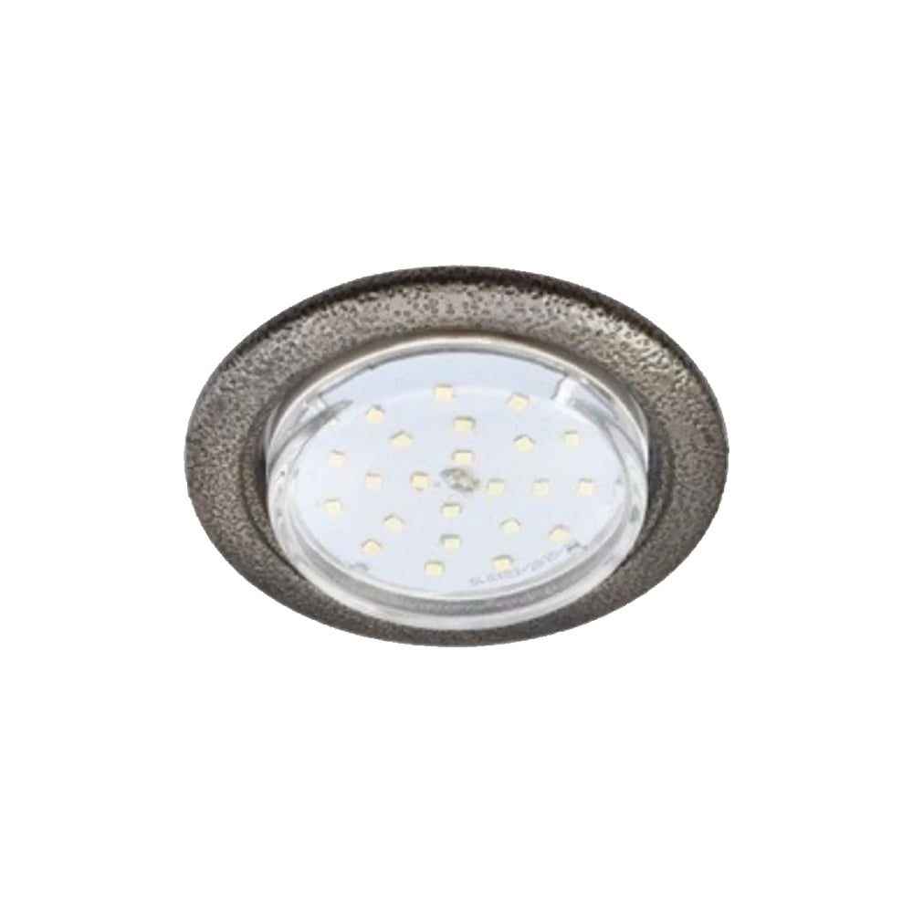 Изображение товара Встраиваемый светильник Gx53 h4 без рефлектора черная шагрень 38x106