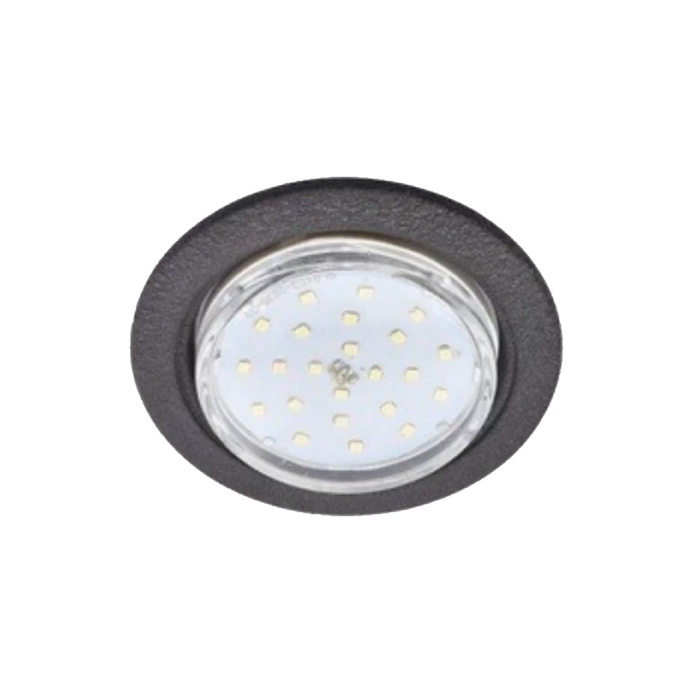 Изображение товара Встраиваемый светильник Ecola GX53 h4 без рефлектора черный велюр 38x106