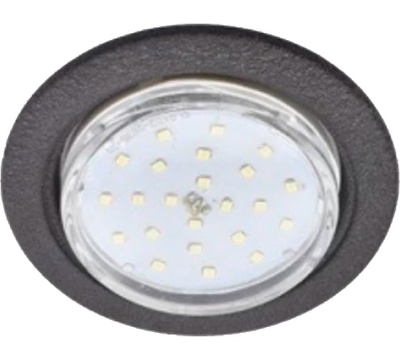 Изображение товара Встраиваемый светильник Ecola Gx53 h4 без рефлектора, черный велюр 38x106 (к+) SV53H4ECB