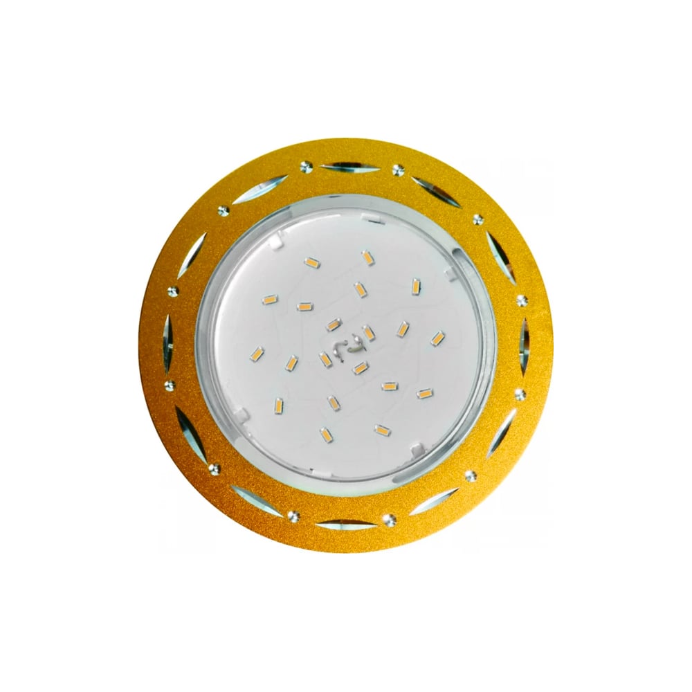 Изображение товара Встраиваемый светильник Ecola Gx53 h4 dl5385 матовое золото 20 Вт круглый