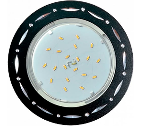 Изображение товара Встраиваемый светильник Ecola Gx53 h4 dl5385 без рефлектора, точки-полоски по кругу черный/алюм 20x110 (к+) FB5385ECB