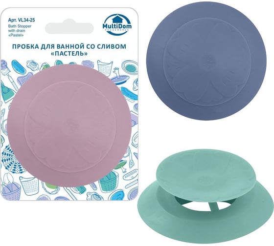 Изображение товара Пробка для ванной со сливом МУЛЬТИДОМ VL34-25