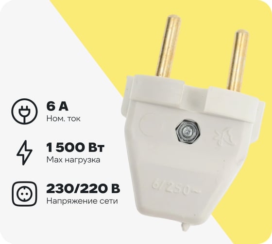 Изображение товара Штепсельная вилка SVET В6-004 400 SV0924-0002