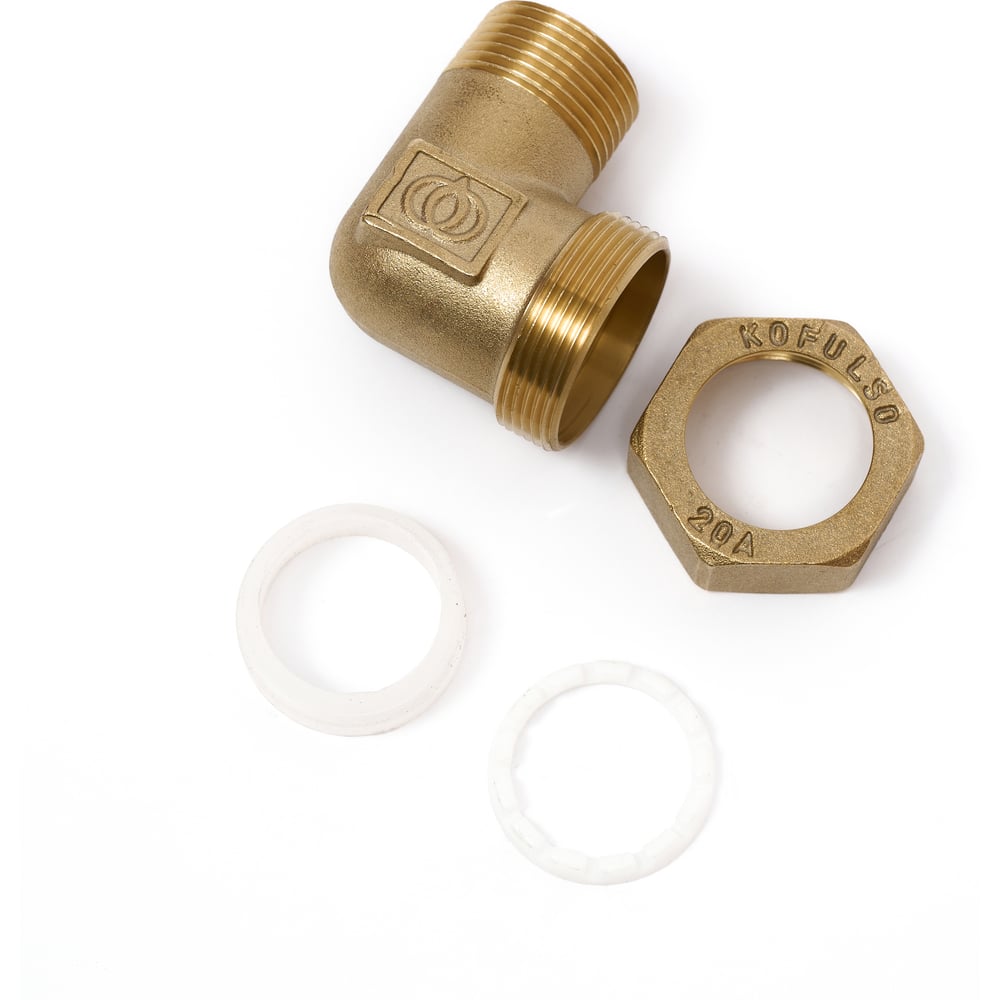Изображение товара Угловая муфта KOFULSO BLС20 из латуни для водопровода 3/4М