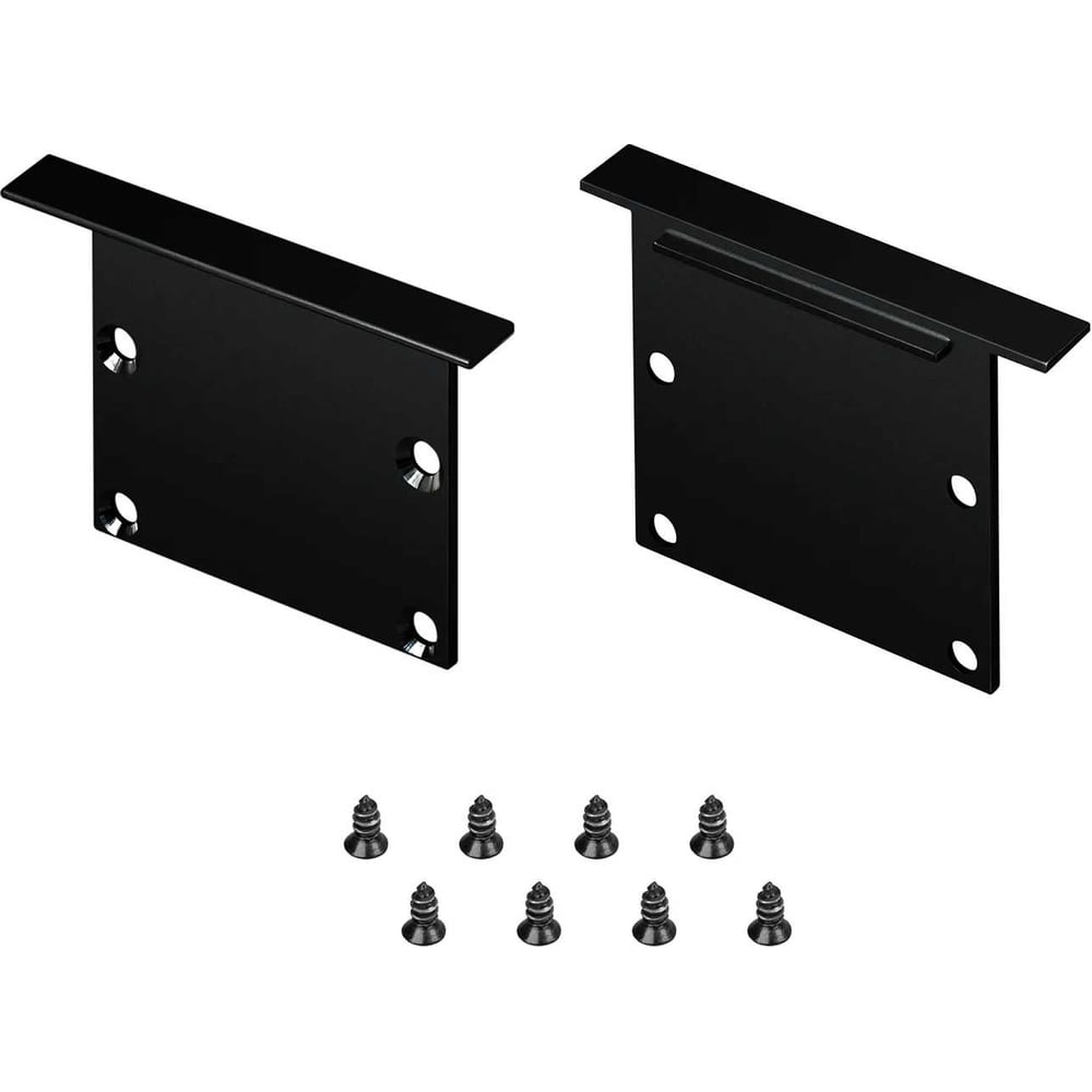 Изображение товара Заглушка Arlight LINIA49-F-S BLACK для алюминиевых профилей 2 шт