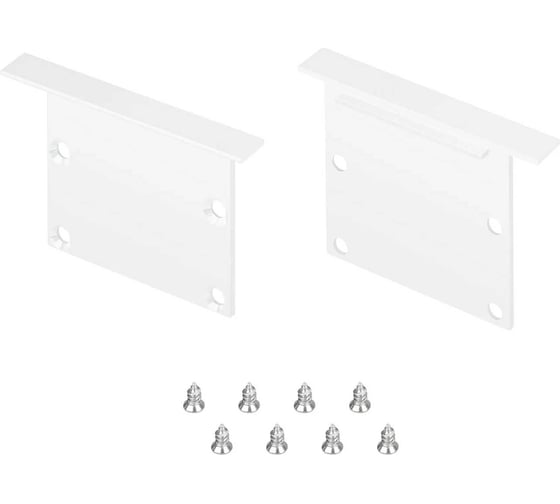 Изображение товара Заглушка Arlight LINIA49-F-S WHITE глухая 1 комплект 041882