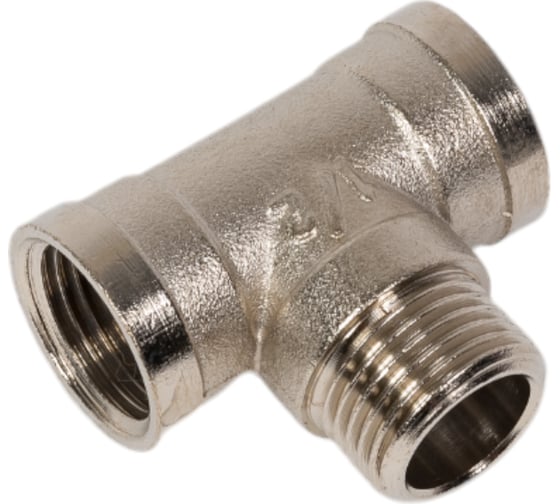 Изображение товара Тройник БАЗ 1/2ВНВ Т15ВНВ никель БАЗ.Т.15ВНВ.Н